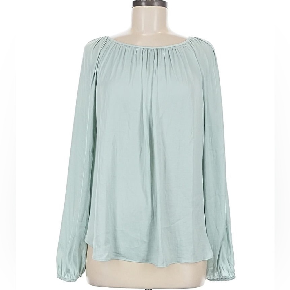 Ann Taylor Soft mint green/Blue Blouse